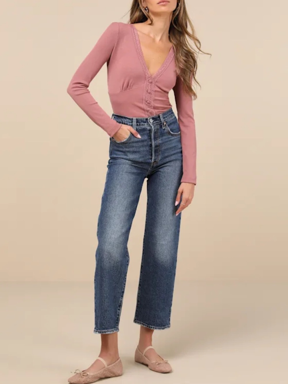 Levi's Ribcage Straight Ankle Women’s Jeans - Dark Wash